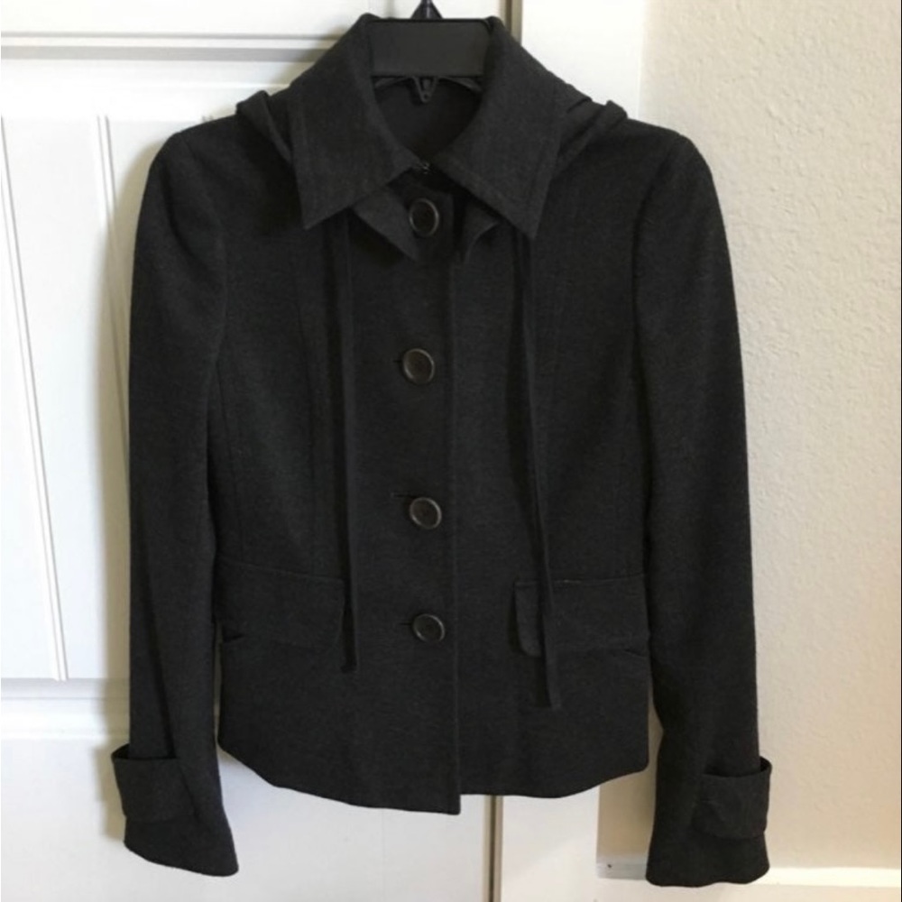 Theory Aundria Coat In Grey - womens jacket - theory petite coat - winter coat.